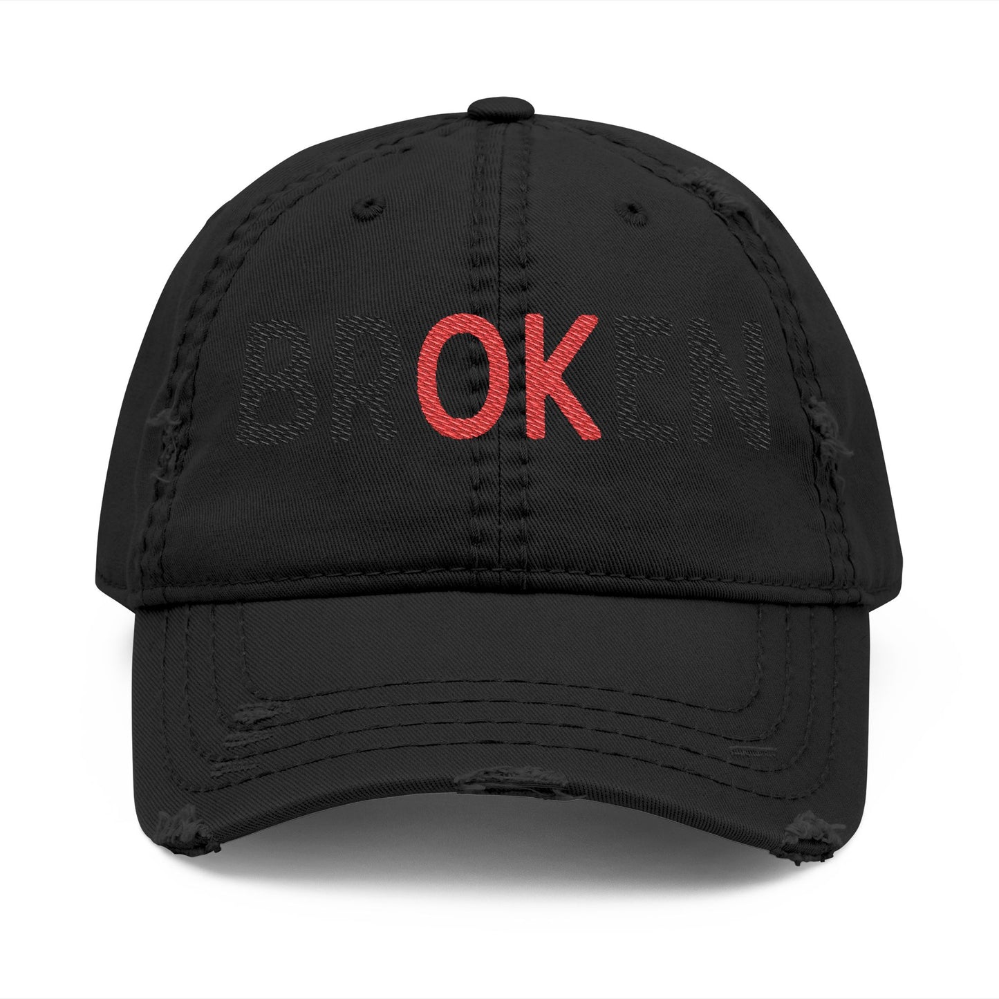 Broken Distressed Cap